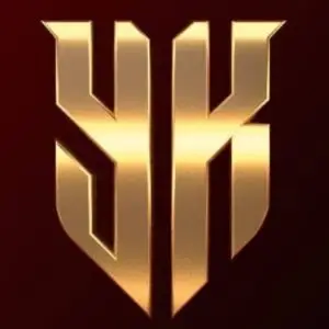 yk word with golden word logo